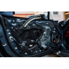 Door module with contour seal in the body-in-white door