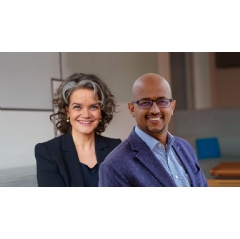 Claudia Nemat, Member of the Board of Management responsible for Technology and Innovation, and Dr. Abdurazak Mudesir currently Chief Technology Officer (CTO) (see complete caption below)