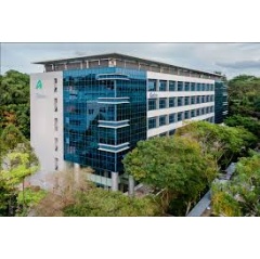 Exterior view of �The Galen,� the research and development facility where the Technical Center is located