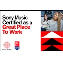 Sony Music Certified as a Great Place To Work