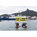 Pacific activists protest deep sea mining as US-owned exploration vessel docks in Cook Islands