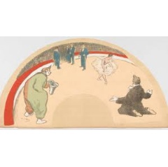 Henri-Gabriel Ibels (French, Paris 1867–1936 Paris). Circus Fan, ca. 1893–95. Lithograph on silk fan leaf. The Metropolitan Museum of Art, Harris Brisbane Dick Fund, 1938 (38.91.98).