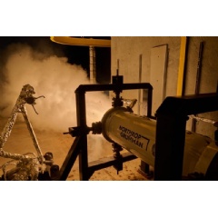 Northrop Grumman�s iteration of the Mk 72 solid rocket motor completes a static fire test on December 4 in Elkton, Maryland. (Photo Credit: Northrop Grumman)