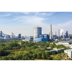 Exterior view of the Xiangtan Iron and Steel plant.