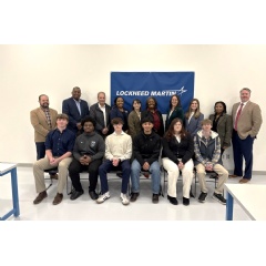 Representatives from Lockheed Martin join officials with the State of Alabama, City of Florence, Florence City Schools and Lauderdale County to inaugurate its Manufacturing Basic Skills+ (MBS+) program.