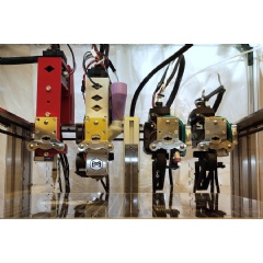 MIT researchers developed a 3D-printing platform that can utilize multiple functional materials to fully print a complex electronic device, like an electric linear motor, in a matter of hours.
Image: Courtesy of the researchers