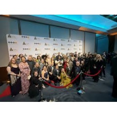 PRH Audie Award attendees on the red carpet at Chelsea Piers!