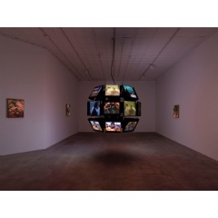 Christopher Kulendran Thomas adapts his work Peace Core into an immersive installation. � Maris Hutchinson