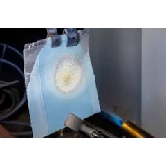 At the Battery Show in Stuttgart, WACKER will be presenting a ceramifying silicone for optimizing thermal barriers in BEVs. This silicone greatly improves the heat resistance (see complete caption below)