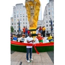 Football legend Cafu joins fans as the LEGO Group unveils the world�s biggest FIFA World Cup Trophy� in New York City