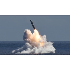 Submarine-launched ballistic missiles are the sea-based leg of the nation’s nuclear triad, alongside intercontinental ballistic missiles and nuclear-capable bombers. (Source: U.S. Navy)