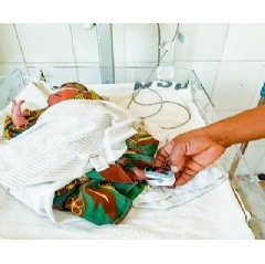 Child receiving Essential Emergency and Critical Care