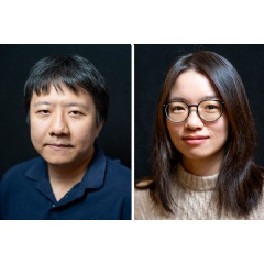 Yu Deng ’11 (left) and Hong Wang PhD ’19 were among four recipients of the 2026 Fields Medal.
Credits:
Photos courtesy of The International Mathematical Union (left) and The Simons Foundation.