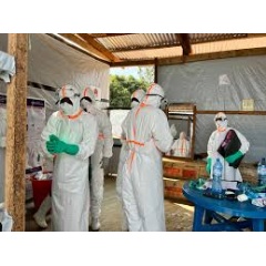 � WHO / Grainne Harrington
Ebola treatment centre in Bunia, constructed by WHO.