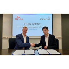 SK telink and Inmarsat Maritime sign an agreement at SK telink�s headquarters in Seoul, strengthening their strategic partnership to accelerate NexusWave adoption and support maritime digitalization (see complete caption below)