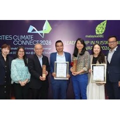 Arup, NEXTDC and Aedas at the MalaysiaGBC Leadership in Sustainability Awards evening in Kuala Lumpur