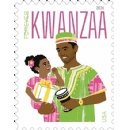 U.S. Postal Service Features Joyful Father and Daughter On Latest Kwanzaa Stamp