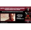 ESPN�s �SABAN� delivered most-watched Original debut since 2022!