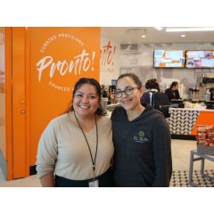 Pronto regional manager Angelita Velasco and El Sur Empanadas founder Marianne Despres