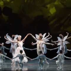 Photo (top): Simone Messmer and Didier Bramaz in Miami City Ballets A Midsummer Nights Dream. Photo taken by Gene Shiavone.