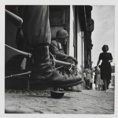 Don McCullin (b. 1935) Near Checkpoint Charlie, Berlin 1961.Tate, � Don McCullin