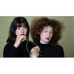 Performance artists of the VW Dome Artist Residency: Laurel Atwell and Jessica Cook, 2018, Photo: Whitney Browne