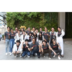 The cast and crew of 