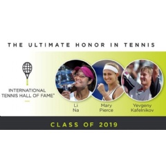 Li Na, Mary Pierce and Yevgeny Kafelnikov