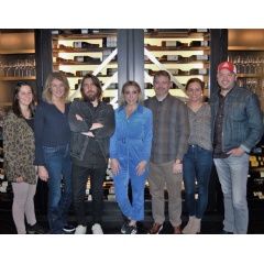 Left-Right: Justine Avila (Shopkeeper), Marion Kraft (Shopkeeper), Dave Cobb (Low Country Sound), Ashley Monroe, Ben Vaughn (Warner/Chappell), Jessi Vaughn (Warner/Chappell), Travis Carter (Warner/Chappell)