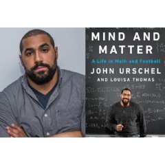 In his new book, John Urschel, former Baltimore Ravens offensive lineman and current PhD candidate in mathematics at MIT, chronicles his life, lived between math and football.
Credit: courtesy of John Urschel, book image courtesy of Penguin Books