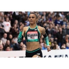 Sydney McLaughlin, winner of the 500m at the IAAF World Indoor Tour meeting in Boston (Victah Sailer) � Copyright