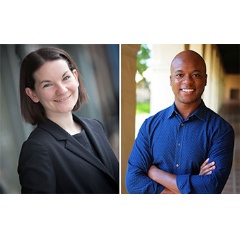 Emily Balskus and John O. Dabiri have been named 2020 NSF Alan T. Waterman Awardees.
Credit: Caltech and Harvard University