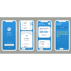 Mockups of the new Meducation app.