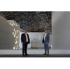 From left to right: Alexis Lecanuet, Accenture’s regional managing director in the Middle East
and Manuel Rabaté, Director of Louvre Abu Dhabi