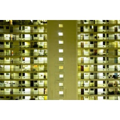 Chris Chong Chan Fui, BLOCK B, 2009. 35mm film formatted to hard drive for projection; 20:44 min. Hirshhorn Museum and Sculpture Garden, Museum Purchase, 2010 (10.2). Still courtesy of the artist.