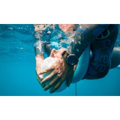 William Trubridge prepares for a depth dive.
 Daan Verhoeven