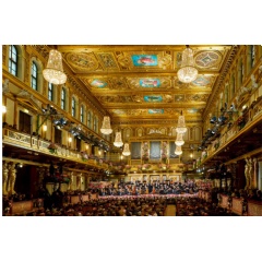 The Vienna Philharmonic, will perform their famous New Year�s Day concert from the renowned Musikverein in Vienna on January 1, 2022.
Richard Schuster/Richard Schuster