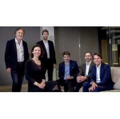 Left to right: Patrick Robin, Oriane Durvye, Arthur Porr�, Philippe Rodriguez, David Kieffer and Franck Portais