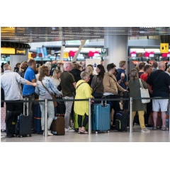 Amsterdam�s Schiphol is routinely experiencing long queues and delays this summer � Getty Images