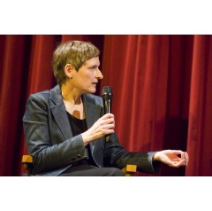 Cristina Nord, head of Berlinale Forum during a Q&A at the 2022 Berlinale.