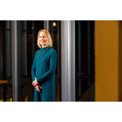 Stefanie Jegelka, a newly-tenured associate professor in the Department of Electrical Engineering and Computer Science at MIT.

Credits:
Photo: M. Scott Brauer