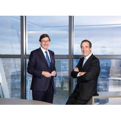 José Ignacio Goirigolzarri, CaixaBank chairman, and Gonzalo Gortazar, CEO.
