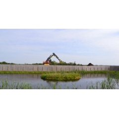 A new wildlife pond created as part of the preparations for the managed realignment work on Northey Island, Essex | © National Trust Images/Ruth McKegney