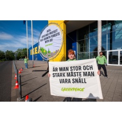 Greenpeace Protest in front of Ikea Store in Wallau
Credit line: © Andreas Varnhorn / Greenpeace