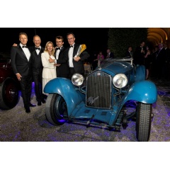 Concorso d’Eleganza Villa d’Este 2024 - Best of Show, Trofeo BMW Group, Alfa Romeo 8C 2300 Helmut Käs, Head of BMW Group Classic, Wilhelm Schmid CEO A. Lange & Söhne with the owner family, HM collection