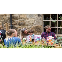 Visitors outside the Brewhouse at Seaton Delaval | © National Trust Images/Annapurna Mellor