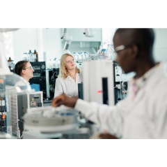 Scientists working at one of dsm-firmenich’s 15 research hubs, which are spread across the globe.