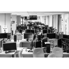 A call center site. Tunisia. 2022. � Zied Ben Romdhane / Magnum Photos