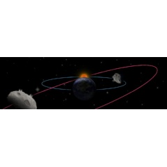 An artists interpretation of dark comets orbiting in the solar system.
Credit: A. D. Feinstein and NASAs Earth Observatory