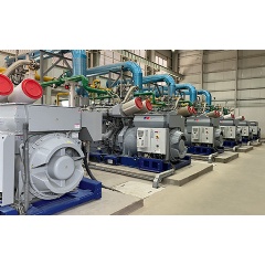 Rolls-Royce has commissioned ten mtu gas gensets in northern Egypt to supply the Egyptian Wood Technology Company’s (WOTECH) production plant with electricity. SEE Complete Caption Below.